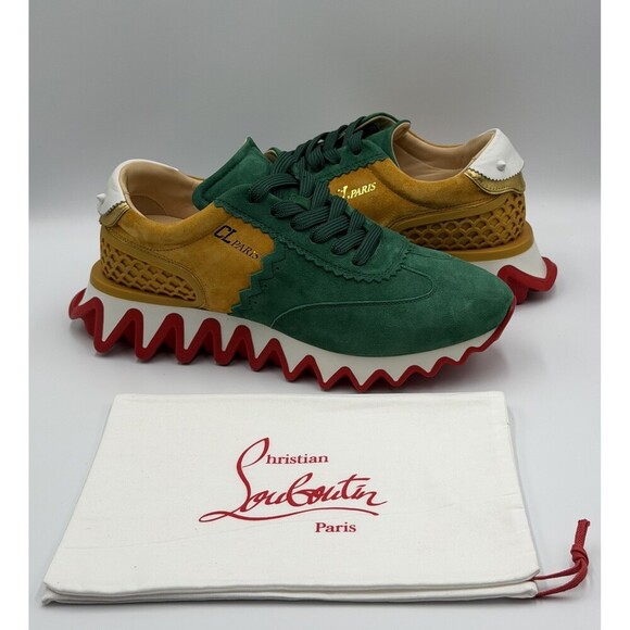AUTHENTIC Christian Louboutin Loubishark Men\'s Suede Size 45.5 EU, 12.5 US NEW main image 4